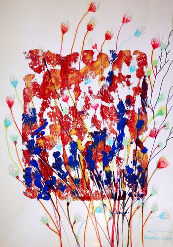 Fantasy with Flowers 208 by Rakhmet Redzhepov, 絵画 for Sale on Singulart