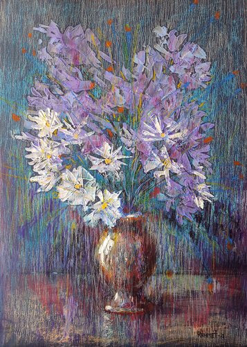 Fresh Flowers par Rakhmet Redzhepov, Œuvre sur papier en vente sur Singulart