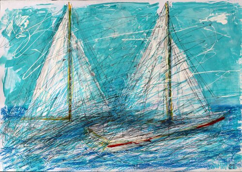 Storm on the Sea by Rakhmet Redzhepov, Work on Paper for Sale on Singulart