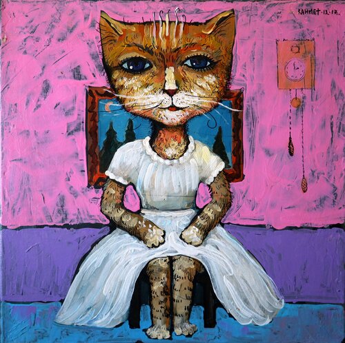 CUCKOO-CLOCK di Rakhmet Redzhepov, Pittura in vendita su Singulart