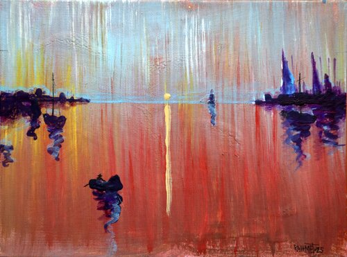 Sea,Evening 2 par Rakhmet Redzhepov, Peinture en vente sur Singulart