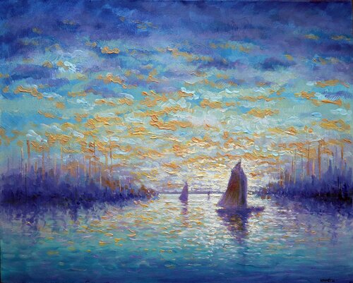 Pearl Seaskape de Rakhmet Redzhepov, Pintura a la venta en Singulart