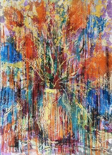 Fantasy with Flowers 224 by Rakhmet Redzhepov, Painting for Sale on Singulart