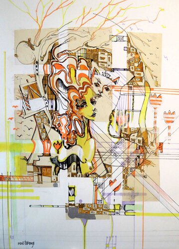 Fantasy with Flowers 236 par Rakhmet Redzhepov, Peinture en vente sur Singulart