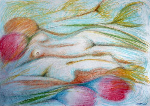 Fantasy with Flowers 251 par Rakhmet Redzhepov, Œuvre sur papier en vente sur Singulart