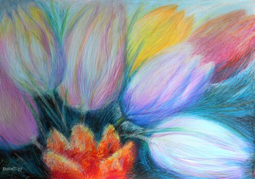 Tulips Grey Rakhmet Redzhepov