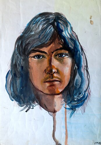 Portrait Alik di Rakhmet Redzhepov, Opera su carta in vendita su Singulart