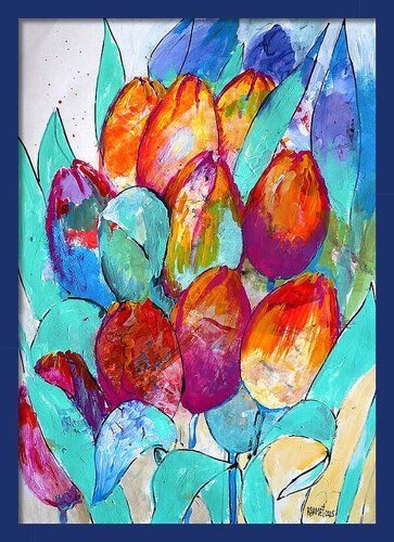 Fantasy with Flowers 286 by Rakhmet Redzhepov, Work on Paper for Sale on Singulart