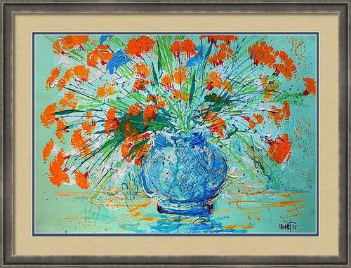 Fantasy with Flowers 293 di Rakhmet Redzhepov, Opera su carta in vendita su Singulart