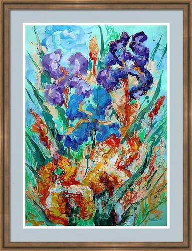Fantasy with Flowers 294 de Rakhmet Redzhepov, Obra en papel a la venta en Singulart