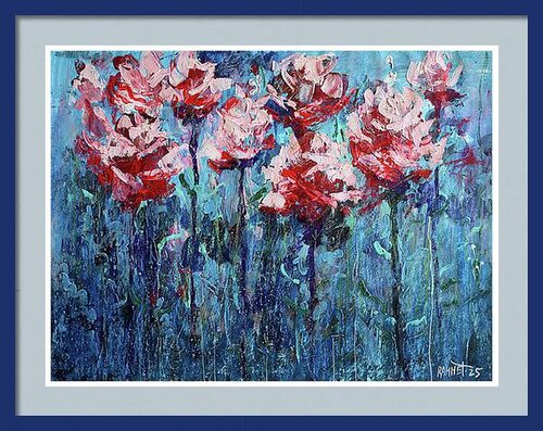 Fantasy with Flowers 295 par Rakhmet Redzhepov, Œuvre sur papier en vente sur Singulart