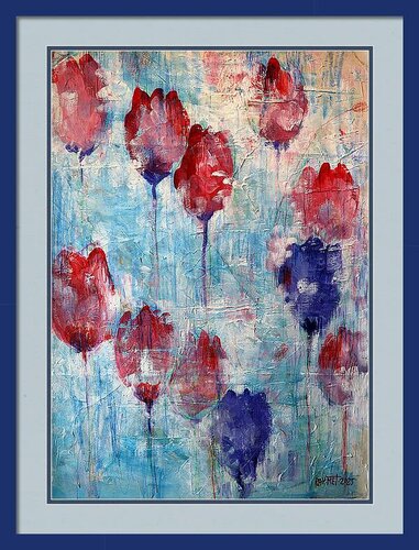 Fantasy with Flowers 304- Mixed, paper, 59x42cm, Unframed by Rakhmet Redzhepov, Work on Paper for Sale on Singulart