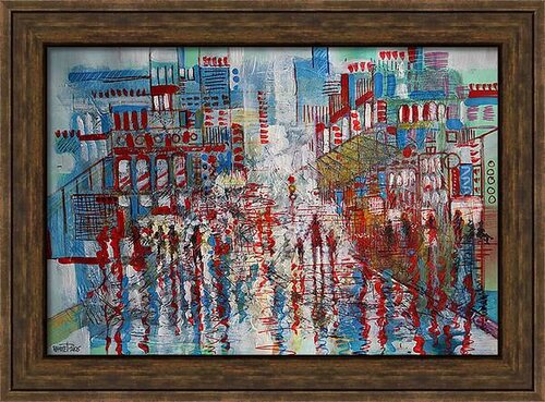 Fantasy with Flowers 305- Mixed, paper, 59x42cm, Unframed par Rakhmet Redzhepov, Œuvre sur papier en vente sur Singulart