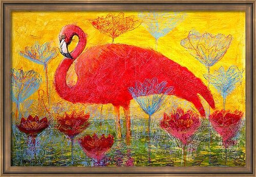 Fantasy with Flowers 312- Mixed, paper, 59x42cm, Unframed Rakhmet Redzhepov