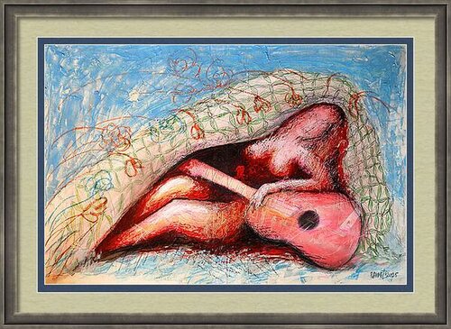 Fantasy with Flowers 320: Mixed, paper, 59x42cm, Unframed par Rakhmet Redzhepov, Œuvre sur papier en vente sur Singulart