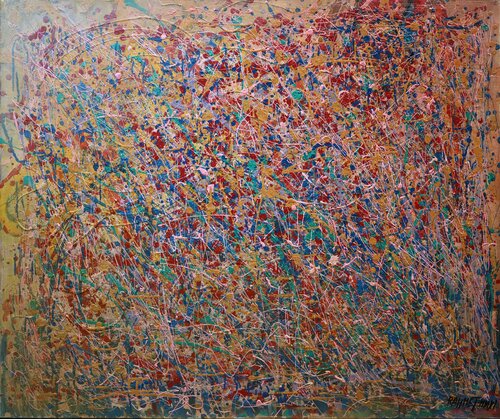 The Vibration of Life: abstract art, canvas, oil, acrylic Rakhmet Redzhepov