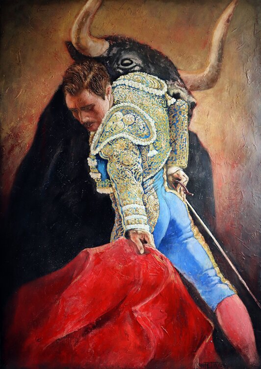 Vicious Black end Bull Symbol Rakhmet Redzhepov