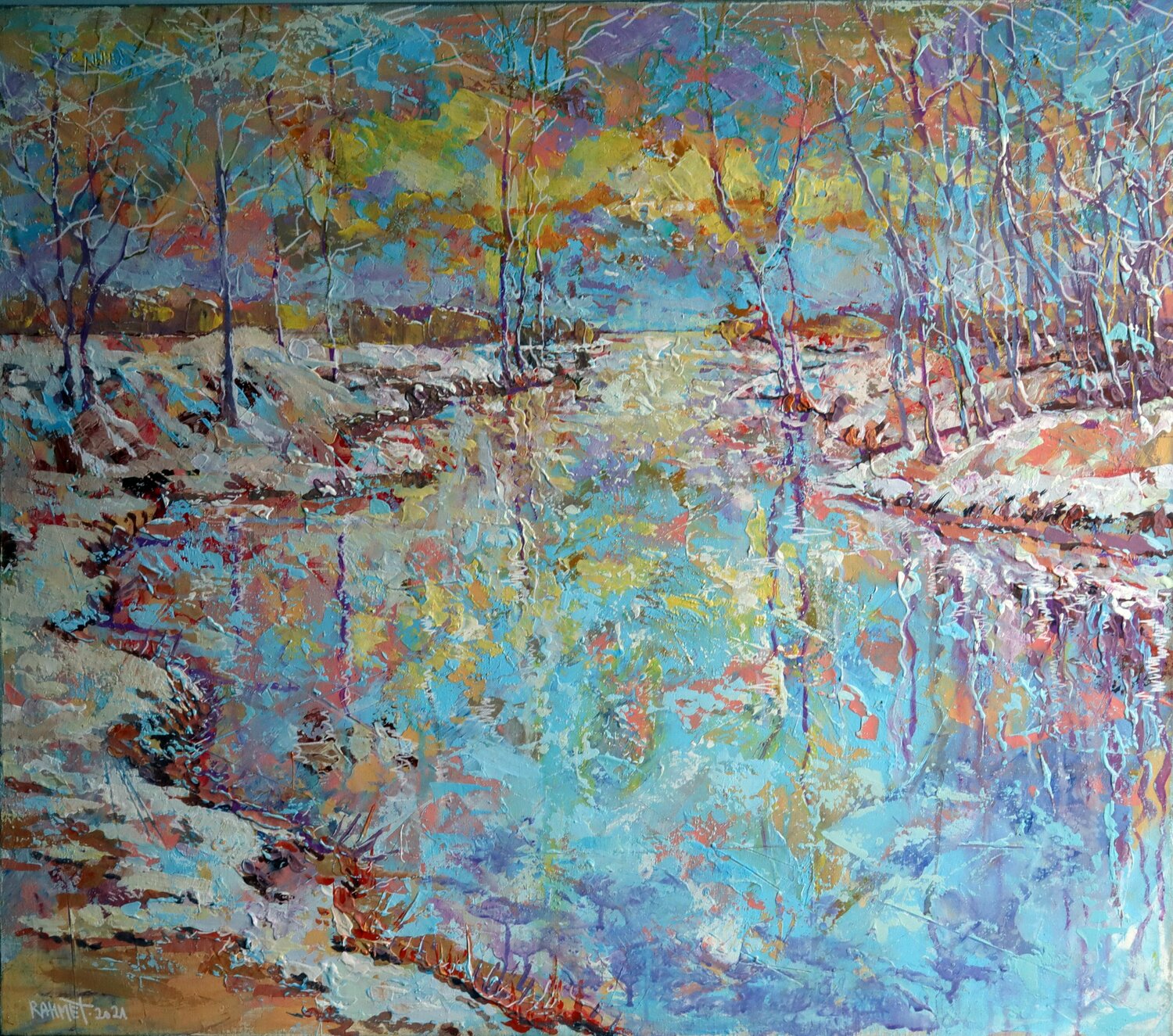 The Coming of Winter. Rakhmet Redzhepov Originalgemälde zu verkaufen