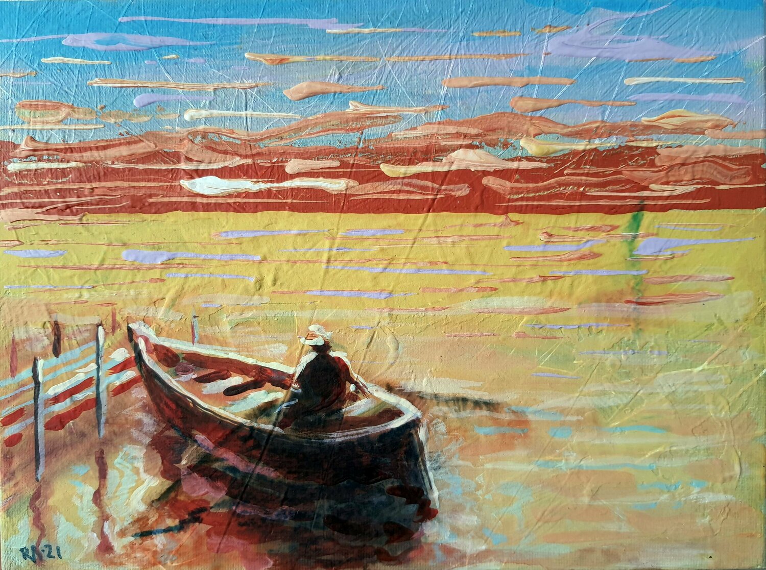 Evening Fishing. Rakhmet Redzhepov