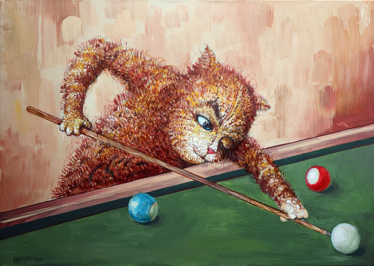 Billiard Player. Rakhmet Redzhepov