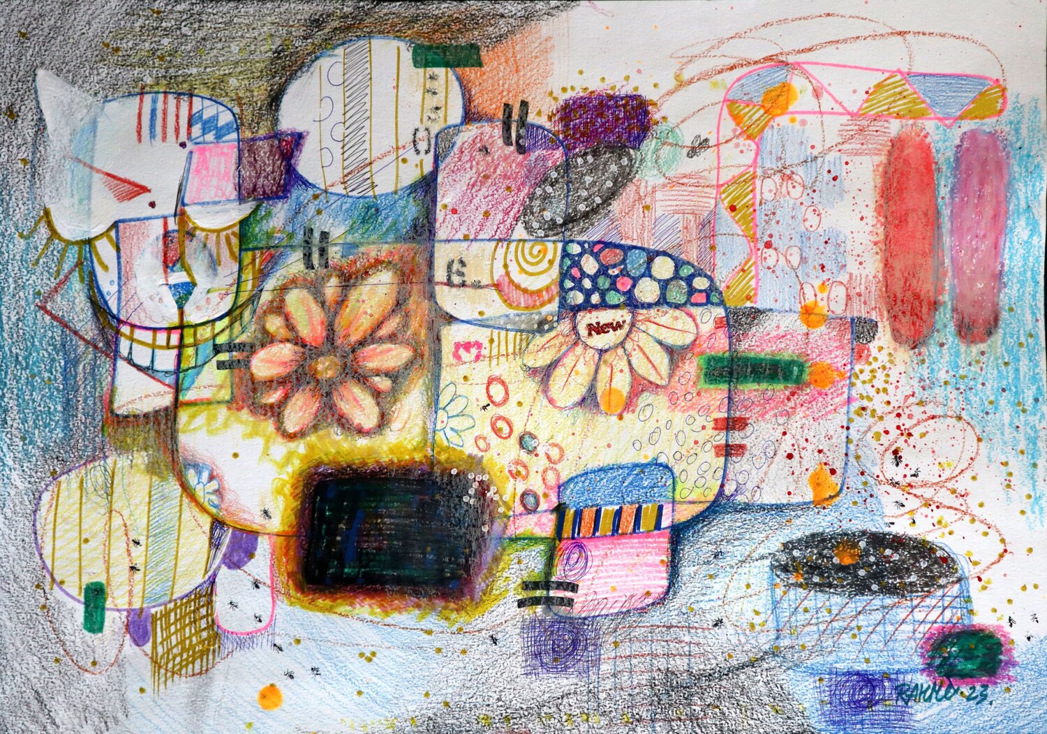 Fantasy with Flowers 97 Rakhmet Redzhepov Originalgemälde zu verkaufen