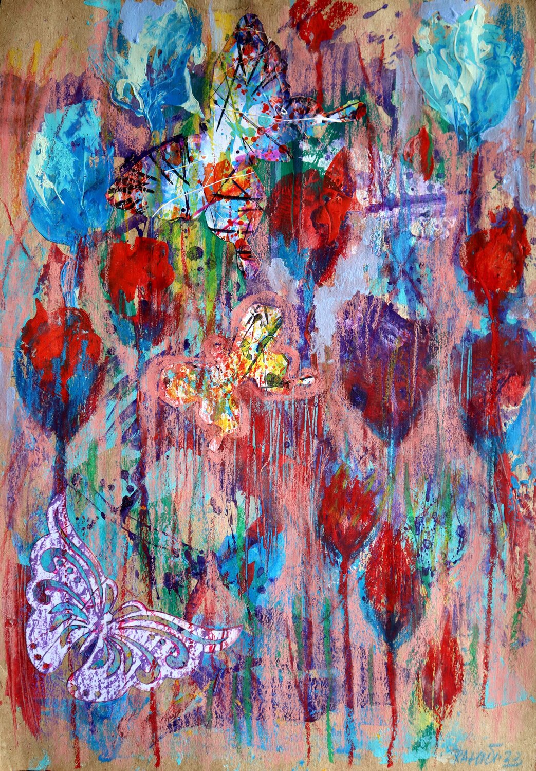 Fantasy with Flowers 137 Rakhmet Redzhepov Originalgemälde zu verkaufen