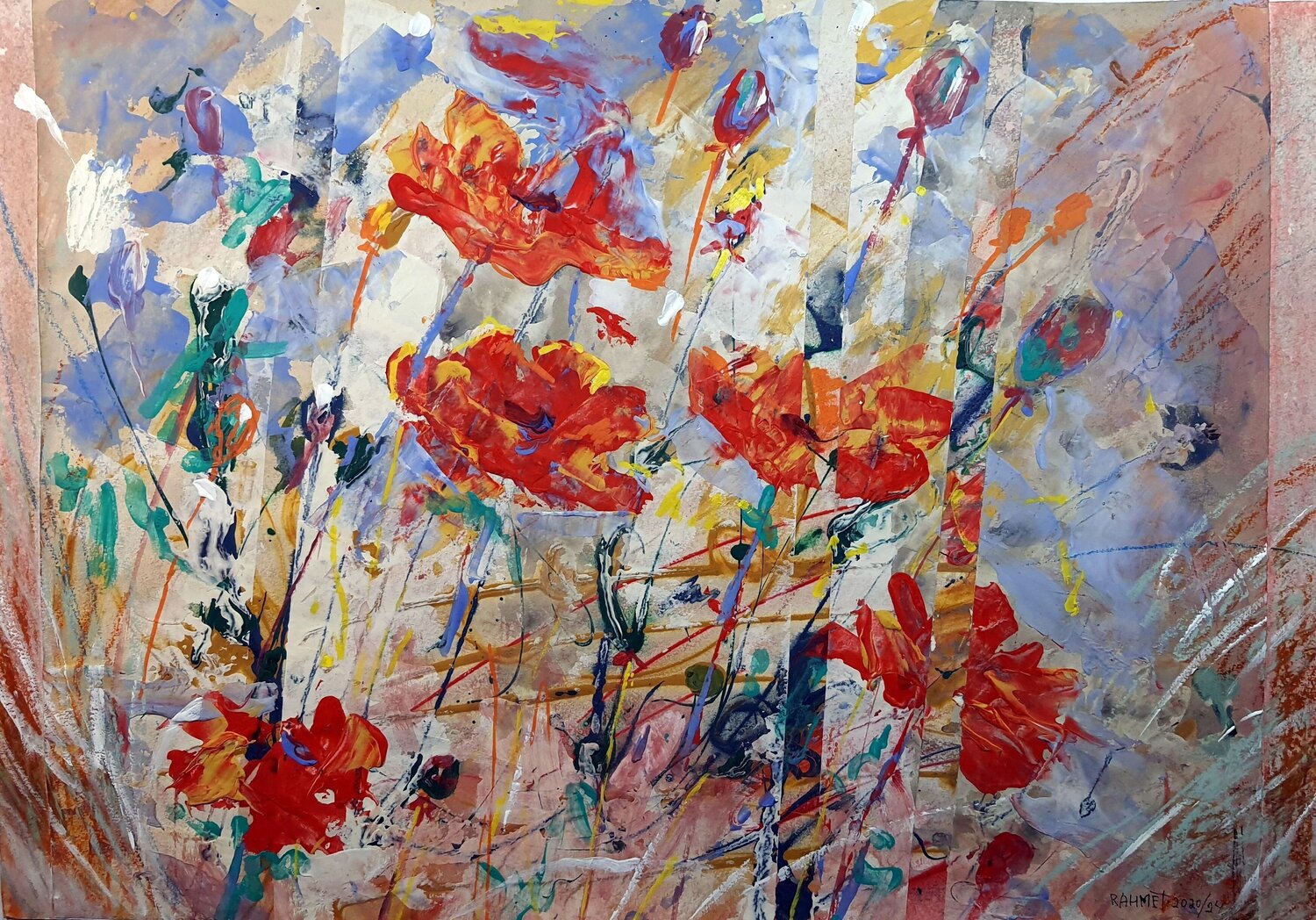Fantasy with Flowers 175 Rakhmet Redzhepov Originalgemälde zu verkaufen