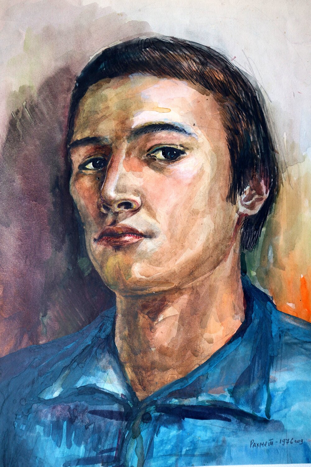 Self-portrait 1976 Rakhmet Redzhepov