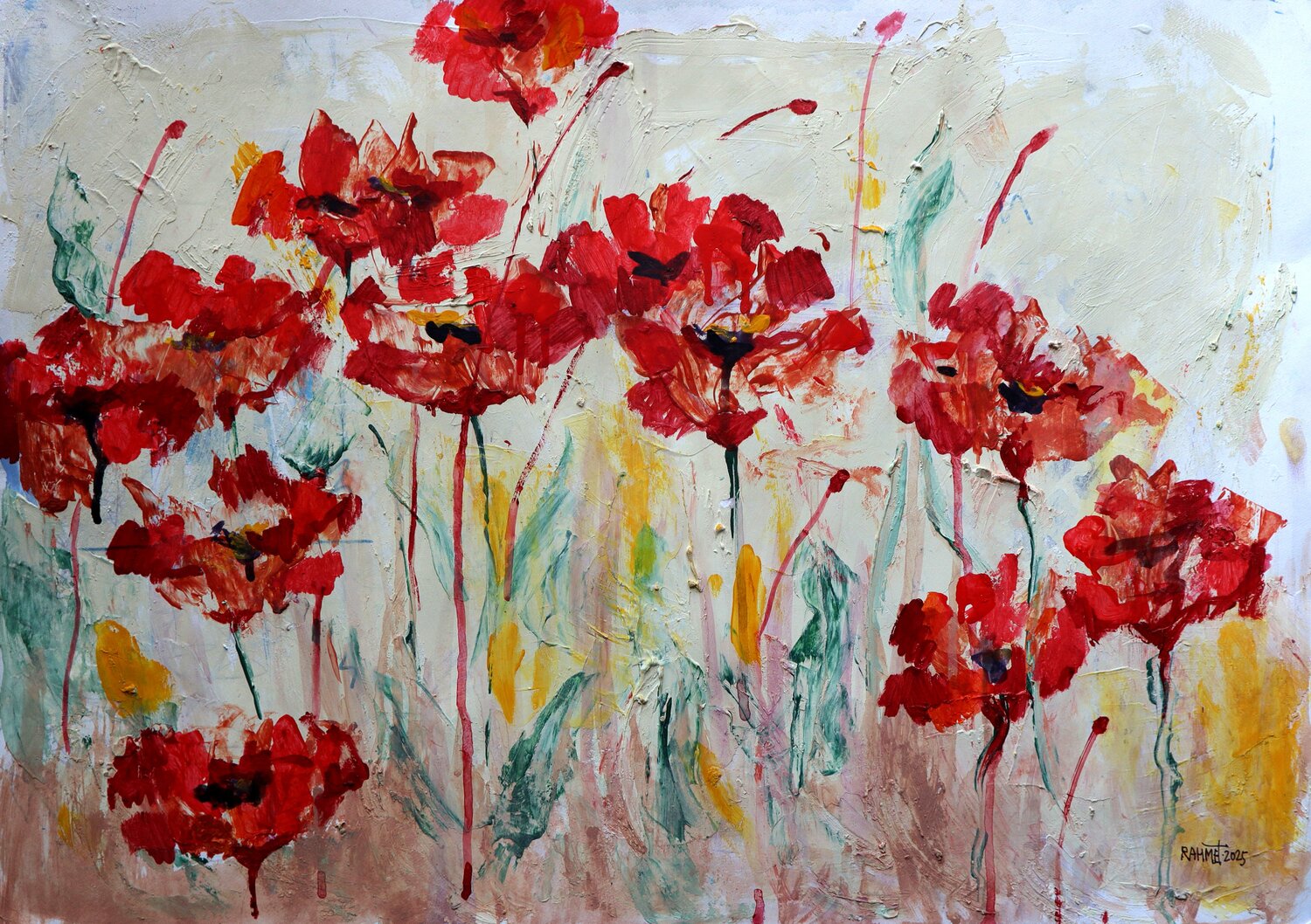 Fantasy with Flowers 273 Rakhmet Redzhepov Werk auf Papier zu verkaufen