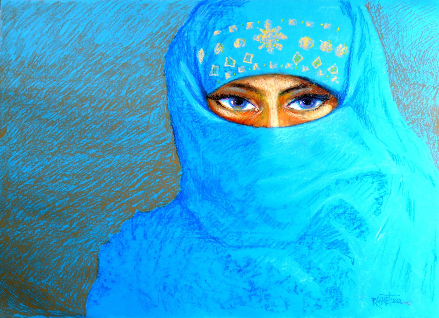 Goddess of the Desert Rakhmet Redzhepov Werk auf Papier zu verkaufen