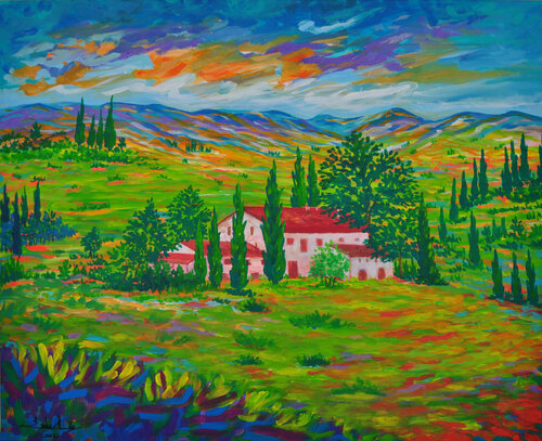 Tuscany Home di Zelie Alice, Pittura in vendita su Singulart