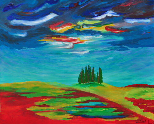 Val d'Orcia i van Zelie Alice, Schilderij te koop op Singulart