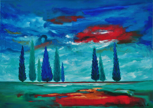 I'm gonna reach for the stars di Zelie Alice, Pittura in vendita su Singulart