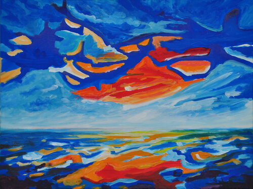 Warmth of the sea von Zelie Alice, Malerei kaufen auf Singulart