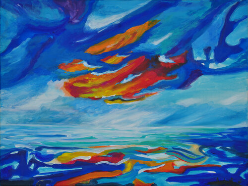 When wind blows by Zelie Alice, Painting for Sale on Singulart