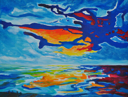 Wind breeze di Zelie Alice, Pittura in vendita su Singulart
