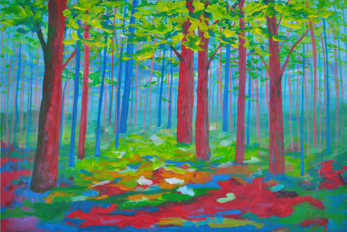 Bois de Boulogne II by Zelie Alice, Painting for Sale on Singulart
