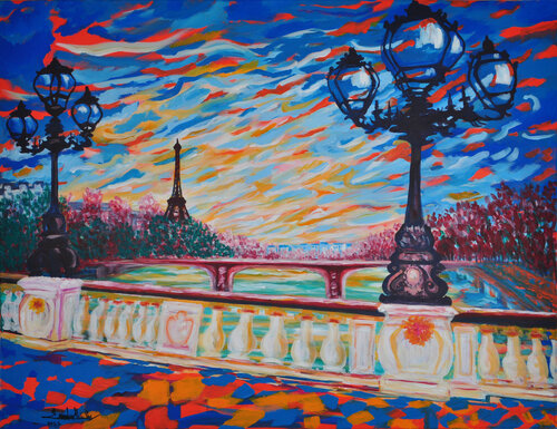 Pont Alexandre III di Zelie Alice, Pittura in vendita su Singulart