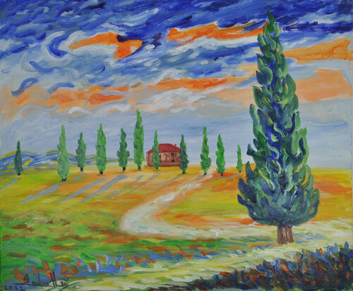 Tuscan dream van Zelie Alice, Schilderij te koop op Singulart