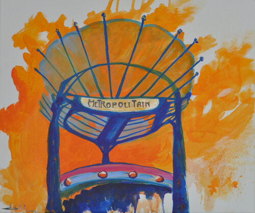 Metropolitain di Zelie Alice, Pittura in vendita su Singulart