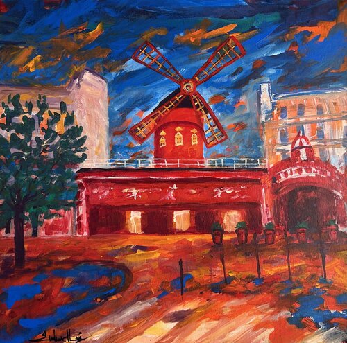 Moulin Rouge di Zelie Alice, Pittura in vendita su Singulart