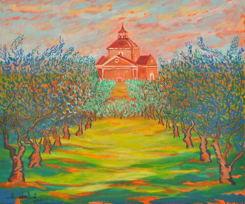 Tuscan Light Over Olive Groves von Zelie Alice, Malerei kaufen auf Singulart