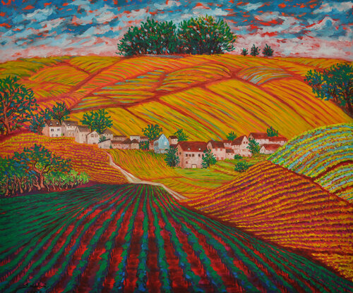 Ville-Dommange di Zelie Alice, Pittura in vendita su Singulart