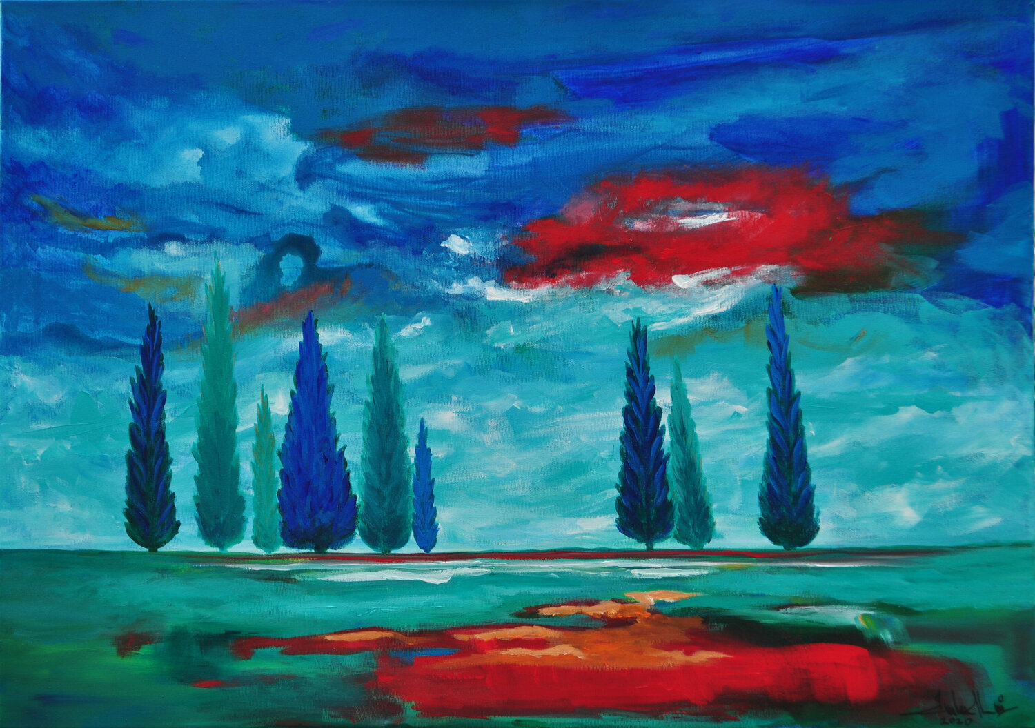 I'm gonna reach for the stars Zelie Alice Dipinto originale in vendita