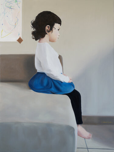 The Little Bleue Dress von Frédéric Choisel, Malerei kaufen auf Singulart