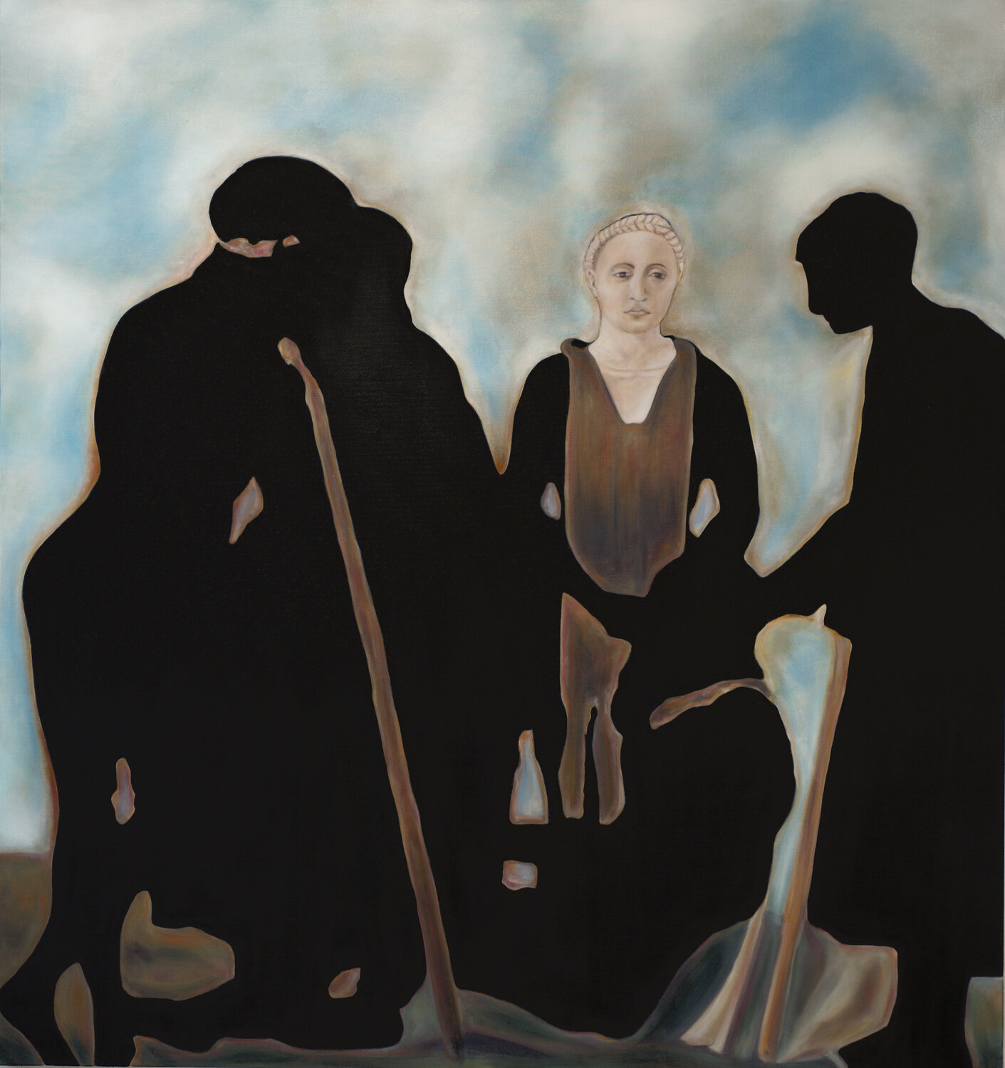 The death of Adam, from Piero della Francesca. Frédéric Choisel Originalgemälde zu verkaufen