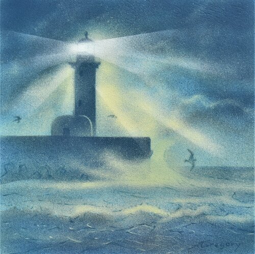 Lighthouse van Grigorii Zulkarniaev, Schilderij te koop op Singulart