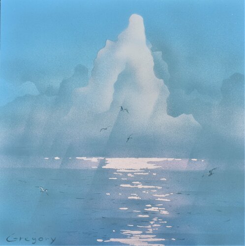 The sea after the rain van Grigorii Zulkarniaev, Schilderij te koop op Singulart
