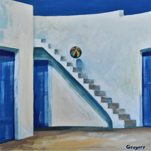 Greek islands van Grigorii Zulkarniaev, Schilderij te koop op Singulart