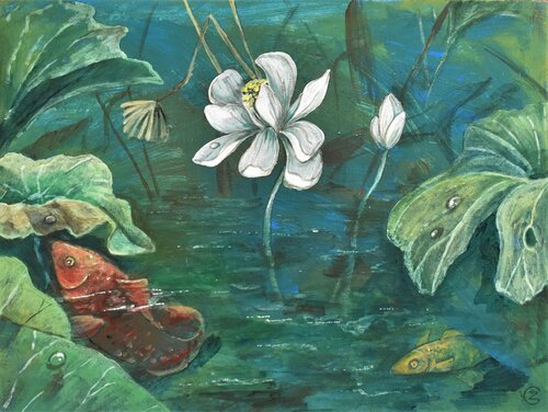 pond van Grigorii Zulkarniaev, Schilderij te koop op Singulart